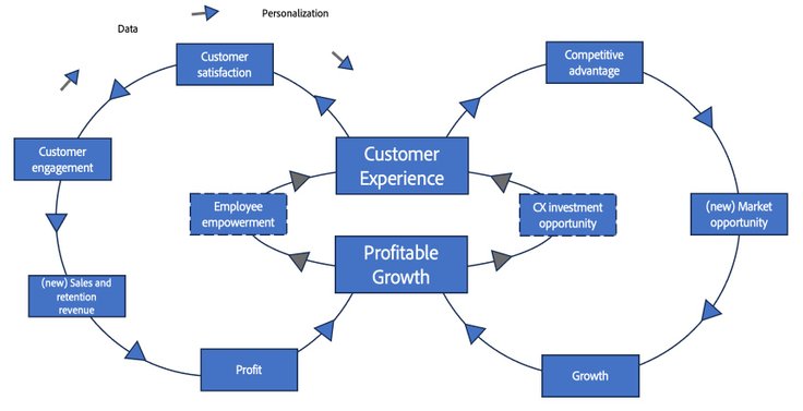 Digital Experiential Value - Value map with ratio model of Customer Value